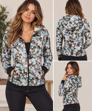 Under Armour Storm ColdGear Infrared Jacket Blue Multi Geometric Bokeh
